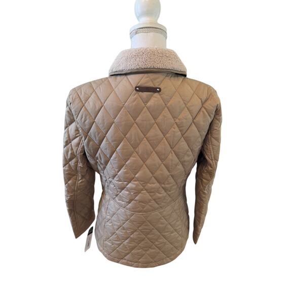 Ralph Lauren LRL Short Diamond Quilted Jacket Birch Tan S - Picture 5 of 7